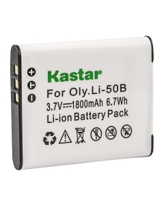 Kastar LI-50B Replacement Lithium-Ion Battery for Olympus Tough 8000, Tough 6000, Stylus 1030 SW, Stylus 9000, Stylus 1010, Stylus 1020 Digital Camera