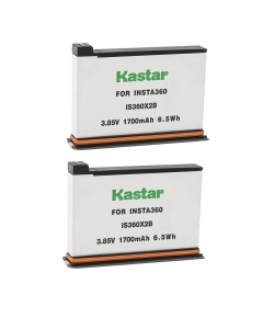 Kastar Battery 2-Pack Replacement for Insta 360 ONE X2 Rechargeable Lithium Polymer Battery, Insta360 ONE X2 Action Camera (Non-Waterproof) Camera