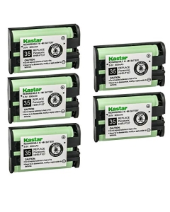 Kastar 5-Pack HHR-P107 Battery Replacement for Panasonic HHR-P107A HHR-P107A/1B Type 35, KXTG6071M KX-TG6072 KXTG6072 KX-TGA300 KXTGA300 KX-TGA600 KXTGA600 MURAPHONE HHRP107 BBGT1500 BBGT1540 BBGTA150