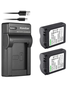 Kastar Battery (X2) & Slim USB Charger for Panasonic CGA-S006, CGR-S006 and Panasonic Lumix DMC-FZ7, DMC-FZ8, DMC-FZ18, DMC-FZ28, DMC-FZ30, DMC-FZ35, DMC-FZ38, DMC-FZ50 Digital Camera