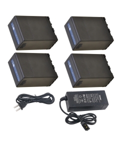 Kastar Battery 4 Pack and D-Tap Rapid Charger for Sony BP-U65 BP-U68 BC-U1 BC-U2, Sony PXW-FS5 PXW-FS5K PXW-FS5M2 PXW-FS7 PXW-FS7K PXW-FS7M2 PXW-FS7M2K PXW-X160 PXW-X180 PXW-X200 PMW-100 PMW-150