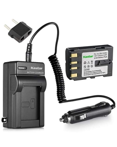 Kastar Battery and Charger for JVC BN-V408 BN-V408U BN-V416 BN-V416U BN-V428 BN-V428U and JVC GR-DZ7 GR-HD1 GR-PD1 GR-VF1 GR-Z7 JY-VS200 GV-DV300 GV-DV301 GY-HD100 GY-HD101 GY-HD110 GY-HD111 JY-HD10