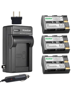 Kastar 3x Battery + Charger Replacement for Pentax D-Li50 Konica Minolta NP-400 and Pentax K10 K10D K20 K20D Minolta A-5 A-7 Dimage A1 A2 Dynax 5D 7D Maxxum 5D 7D Sam SLB-1647 GX-10/20 Sigma BP-21 SD1