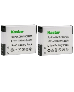 Kastar 2-Pack DMW-BCM13 Battery Replacement for Panasonic DMW-BCM13, DMW-BCM13E, DMW-BCM13PP Battery, Panasonic VSK0800, VSK0801 Charger, Panasonic Lumix DMC-ZS40 DMC-ZS40K DMC-ZS40S Camera