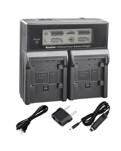 Kastar LCD Dual Fast Charger for Canon BP-828 BP-820 CG-800 VIXIA GX10 XF400 XF405 HFG30 HFG40 HF G50 HF G60 HFM32 HFM40 HFM400 HF20 HF21 HF200 HG20 HG21 XA10 XA20 XA25 XA30 XA35 XA40 XA45 XA50 XA55