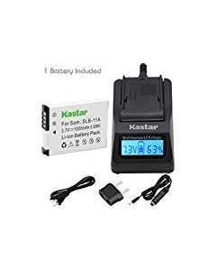 Kastar Fast Charger Kit and Battery (1-Pack) for Samsung SLB-11A and Samsung WB600 WB650 WB700 WB1000 WB2000 CL65 CL80 EX1 HZ25W HZ30W HZ35W HZ50W ST1000 ST5000 ST5500 TL240 TL320 TL350 TL500 Cameras