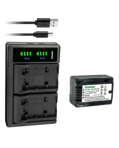 Kastar 1-Pack VW-VBT190 Battery and LTD2 USB Charger Compatible with Panasonic VW-VBT190, VW-ACT190, VW-VBT380, VW-ACT380 Battery, Panasonic VW-BC10, VW-BC10-K, VW-BC10PP, VW-PWPK Charger