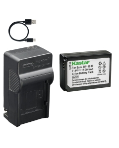 Kastar 1-Pack Battery and AC & USB-C Charger, Compatible with Samsung BP-1030 BP-1130 for NX200 NX210 NX300 NX500 NX1000 NX2000 Cameras