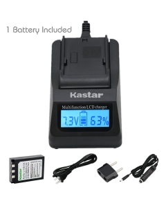 Kastar Ultra Fast Charger(3X Faster) Kit and Li-10B Battery (1-Pack) for Olympus LI-10B LI-12B and Olympus Stylus 300,400,500,600,800,C-50,60,70,470,760,770,5000 Camera