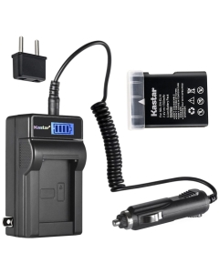 Kastar 1-Pack EN-EL14 Battery and LCD AC Charger Compatible with Nikon DF BG-2P 905-19045-00000-01, D3100/D3200/D3300, BG-2F 905-19021-00000-01, D3400, BG-2T 905-19034-00000-01, D5500/D5600 Grip