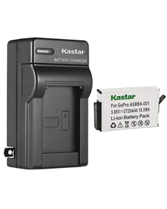 Kastar 1-Pack ASBBA001 Battery and AC Wall Charger Replacement for GoPro Camera ASBBA-001 Fusion Battery, GoPro ASBBA-001 Battery, Gopro Fusion 360-Degree Action Camera, Gopro Fusion VR 360 Camera