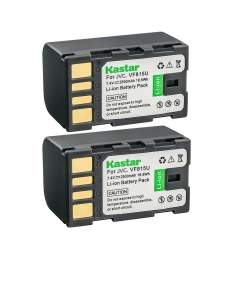 Kastar BN-VF815 Battery 2-Pack Replacement for JVC GZ-HD200R GZ-HD230 GZ-HD260 GZ-HD300 GZ-HD300A GZ-HD300AC GZ-HD300AEK GZ-MG360S GZ-MG361 GZMG361US GZ-MG361US GZ-MG365 GZ-MG365B Camera