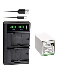 Kastar 1-Pack Battery and LTD2 USB Charger Compatible with Arlo Pro 4 XL Spotlight 3 Camera, VMS4352P VMS4352P-1CCNAS VMS4352P-5CCNAS VMS4352P-6CCNAS VMS4352P-7CCNAS VMS4352P-8CCNAS Security Cameras