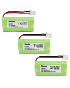 Kastar 3-Pack AAAX2 2.4V 1000mAh 5264 Ni-MH Rechargeable Battery for BT-166342 BT-266342 BT-283342 AT&T EL51100 EL51200 EL51250 EL52200 EL52210 EL52250 EL52300 EL52350 EL52400 EL52450 EL52500 EL52510