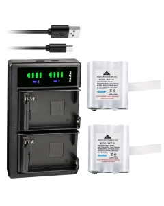 Kastar 2-Pack Battery and LTD2 Charger Compatible with Midland BATT10 BATT-10 AVP13 MID-AVP13 Battery, T71 T-71 T75 T-75 T77 T-77 T79 T-79, X-Talker T71 T-71 T75 T-75 T77 T-77 T79 T-79 Two Way Radios