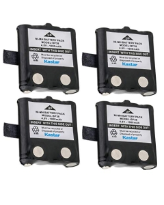 Kastar 4-Pack Ni-MH 4.8V 1000mAh Two-Way Radio Battery Replacement for Uniden BP38, BP-38, BP39, BP-39, BP40, BP-40, Uniden BT537, BT1013, BT-537, BT-1013, FPB9404, GMR635, GMR635-2CK, GMR638, GMR645