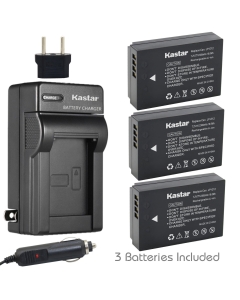 Kastar Battery (3-Pack) and Charger Kit for LP-E12 Work with EOS M, EOS Rebel SL1, EOS 100D Cameras