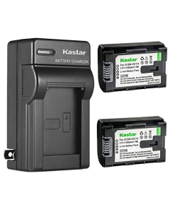 Kastar 2-Pack Battery and AC Wall Charger Replacement for JVC GZ-MG750BUS GZ-MG750RU GZ-MG750RUC GZ-MG750U GZ-MG760 GZ-MG980 GZ-MG980-A GZ-MG980-R GZ-MG980-S GZ-MS110 GZ-MS110BEK GZ-MS110BEU