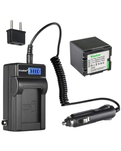 Kastar 1-Pack Battery and LCD AC Charger Compatible with Panasonic VW-VBD210 VDR-D210 VDR-D230 VDR-D310 CGA-DU06 CGR-DU06 CGA-DU07 CGR-DU07 CGA-DU12 CGR-DU12 CGA-DU14 CGR-DU14 CGA-DU21 CGR-DU21
