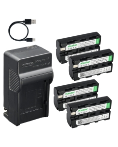 Kastar41-Pack Battery and AC & USB-C Charger, Compatible with DCR-VX2000 VX2100, DSR-PD150 PD170, HDR-FX1 FX7 FX1000, HVR-Z1 Z5 Z7, HXR-NX5 NX3 NX100 MC2500, FDR-AX1 PXW-Z100 PXW-Z150, Z CAM E2