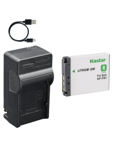 Kastar 1-Pack Battery and AC & USB-C Charger, Compatible with Sony NP-FR1 BC-CS3 for Cyber-Shot DSC-P100 P150 P200 T30 T50 G1 V3 Digital Cameras