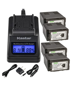 Kastar Fast Charger + Battery (2-Pack) Replacement for Panasonic VW-VBG6 VWVBG6 Battery and Panasonic PV-GS90, SDR-H40, SDR-H40P, SDR-H41, SDR-H48GK, SDR-H50, SDR-H60, SDR-H60S, SDR-H60P Camcorder