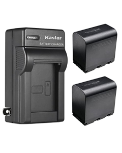 Kastar 2-Pack SSL-JVC70 Battery and AC Wall Charger Compatible with JVC SSL-JVC50, SSL-JVC70, SSL-JVC75, BN-S8I50 Battery, JVC GY-LS300, GY-LS300CHU Camera