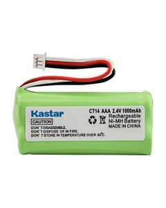 Kastar Ni-MH Battery 2.4V 1000mAh Replacement for Plantronics 80639-01 Cordless Phone, Plantronics 81087-01 Cordless Phone, Plantronics CT14 CT15 Cordless Phone