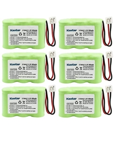 Kastar 6-Pack 3.6V 800mAh Ni-MH Battery Replacement for CONAIR CTP6000, CTP9000, CTP-6000, CTP-9000, Genesis CTI8800, GTI8800, GU1000 CTI-8800, GTI-8800, GU-1000, Gold Star 2000CT, 200CT, 220CT, 20X