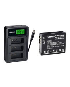 Kastar 1-Pack Battery with LZD3 USB Triple Charger Compatible with Panasonic CGA-S007 DMW-BCD10, Lumix TZ1 TZ2 TZ3 TZ4 TZ5 TZ11 TZ15 TZ50 Digital Camera