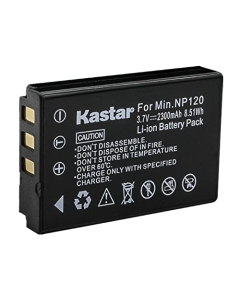 Kastar 1-Pack Rechargeable Battery Replacement for Minolta NP-120 NP120 Battery, Minolta MN35Z 20MP 35X Bridge Digital Camera