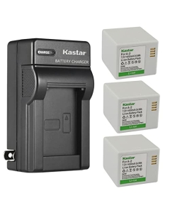 Kastar 3-Pack Battery and AC Wall Charger Replacement for Arlo A-2 A2, VMA4400C, VMA4410, VMA4410-10000S, VML4030, VML4430, 308-10030-01, 308-10032-01, Arlo Go Mobile Security Camera