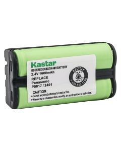 Kastar Cordless Phone Battery Ni-MH, 2.4 Volt, 1600 mAh Replacement for Vtech 80-5017-00-00 VT00-2421 VT20-2420 VT20-2430 2431 2461 Panasonic HHR-P546A KX-TG1000N KX-GTA100N GE TL96511 36511