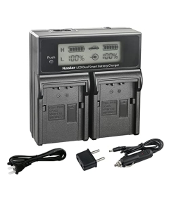 Kastar DMW-BLK22 AC LCD Dual Fast Charger Compatible with Panasonic Lumix DC-S5 Lumix DC-S5KK, Panasonic Lumix S5 II Mirrorless Camera, Panasonic Lumix S5 IIX Mirrorless Camera