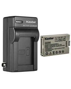 Kastar 1-Pack BP110 Battery and AC Wall Charger Replacement for Canon VIXIA HF R21 HFR21, VIXIA HF R28 HFR28, VIXIA HF R27 HFR27, VIXIA HF R26 HFR26, VIXIA HF R206 HFR206, VIXIA HF R205 HFR205 Camera