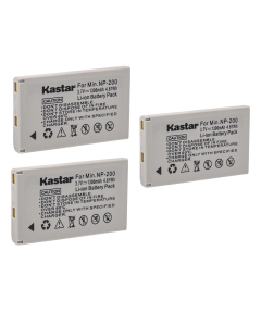 Kastar NP-200 Battery (3-Pack) for Konica Minolta Dimage X Dimage Xg Dimage X6 Dimage Xi Dimage Xt Dimage Xt Biz Cameras