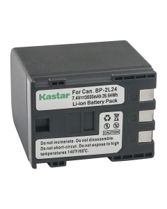 Kastar 1-Pack NB-2L24 Battery 7.4V 3600mAh Replacement for Canon MVX20i, MVX25i, MVX30i, MVX35i, MVX40, MVX40i, MVX45i, MVX200, MVX200i, MVX250i, MVX300, MVX300i, MVX330i, MVX350i, DS126071 Camera
