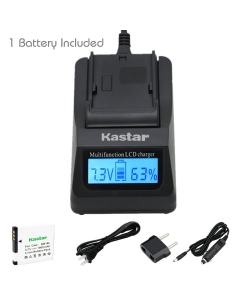 Kastar Ultra Fast Charger(3X Faster) Kit and Battery (1-Pack) for Canon NB-8L and CB-2LAE Work with Canon PowerShot A2200, A3000 is, A3100 is, A3200 is, A3300 is Cameras
