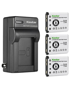 Kastar 3-Pack Battery and AC Wall Charger Replacement for Panasonic Attune 3020, Attune 3050, Attune I, Attune II, Attune II HD3, WX-CH455, WX-SB100, WX-ST100 Drive-Thru Communication System Headset