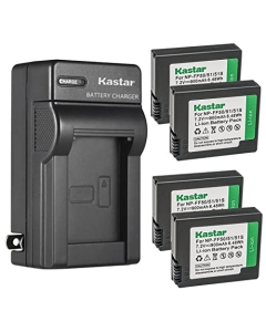Kastar 4-Pack Battery and AC Wall Charger Replacement for Sony NP-FF50, NP-FF51, NP-FF51S Battery, Sony DCR-HC1000, DCR-HC1000E, DCR-IP1, DCR-IP1E, DCR-IP1K, DCR-IP200K, DCR-PC350, DCR-PC350E Camera