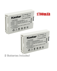 Kastar BP110 Battery (2-Pack) for BP-110 and VIXIA HF R20, HF R21, HF R200, HF R26, HF R28, HF R206, XF105 Cameras