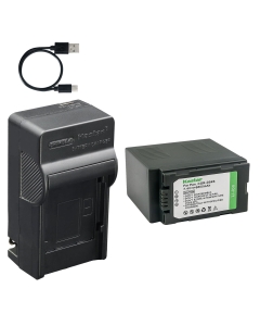 Kastar 1-Pack Battery and AC & USB-C Charger, Compatible with Panasonic CGA-D54 CGR-D54 VW-VBD29 VW-VBD55, for AG-AC90 DVC30 DVX100 HVX200 NV-MX500 HDC-Z10000 Camcorders