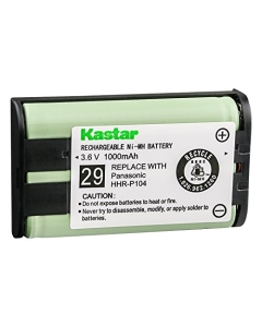 Kastar 50-Pack Type 29 Battery Replacement for Panasonic HHR-P104 HHR-P104A 23968 439024 439025 KX-TG2302 KX-TG230 KX-TG2312 KX-TG2355W KX-TG2356 KX-TG2357 KX-TG2382B KX-TG2386B KX-TG2388B KX-TG2396