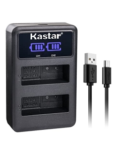 Kastar EN-EL14 LED2 USB Battery Charger Compatible with Nikon Coolpix P7000 Camera, Coolpix P7100 Camera, Coolpix P7700 Camera, Coolpix P7800 Camera, D3100 DSLR Camera, D3200 DSLR Camera