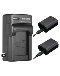 Kastar 2-Pack USB-C Battery and AC Wall Charger Replacement for Sony NP-FZ100, NP-FZ100 PRO Battery, BC-QZ1, NPA-MQZ1K Charger, Camera Grip VG-C3EM, Sony Alpha α7 α9 α6600 α6700 ZV-E1 FX3 FX30 Camera