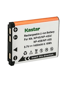 Kastar FNP-45 Battery 1-Pack Replacement for Minolta NP-45 Battery, Minolta MN5Z 20MP 5X, MN12Z 20MP 12X, MN22Z 20MP 22X, MN30WP 21 MP / 1080P HD Waterproof Digital Camera
