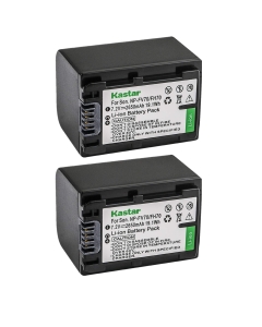 Kastar NPFH70 Battery (2-Pack) for Sony NP-FH100, FH60, FH70, NP-FH90, TRV and Sony DCR-DVD405 407E 408 410E 450 602E 610 650E DCR-HC96 DCR-SR85 HDR-HC9 HDR-UX20 HDR-SR12 DCR-SR65E XR500E Camera