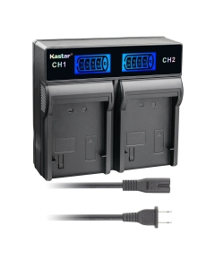 Kastar LCD Dual Rapid Battery Charger for Sony NP-F330 NP-F550 NP-F570 NP-F730 NP-F750 NP-F770 NP-F930 NP-F950 NP-F960 NP-F970 NP-F970Pro NP-F980 NP-F980Pro NP-F990 NP-F990Pro BC-VM10 BC-VM50 BC-V615