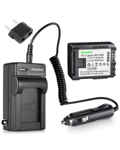 Kastar BP808 Battery (1-Pack) and Charger Kit for Canon BP-807, BP-808, BP-809 and Canon HFM400 HF100 M300 S100 S200 FS36 FS37 HF200 HFS11 HF100 HF20 HG21 FS406 Cameras