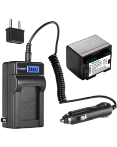 Kastar 1-Pack BP-727 Battery and LCD AC Charger Compatible with Canon BP-708 BP708, BP-709 BP709, BP-718 BP718, BP-727 BP727, US 6055B002 Battery, Canon CG-700 CG700 Charger